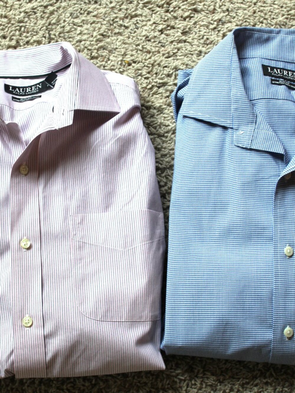 2 - Lauren Ralph Lauren Men's Long Sleeve Shirts Size 15 1/2 - 34/35